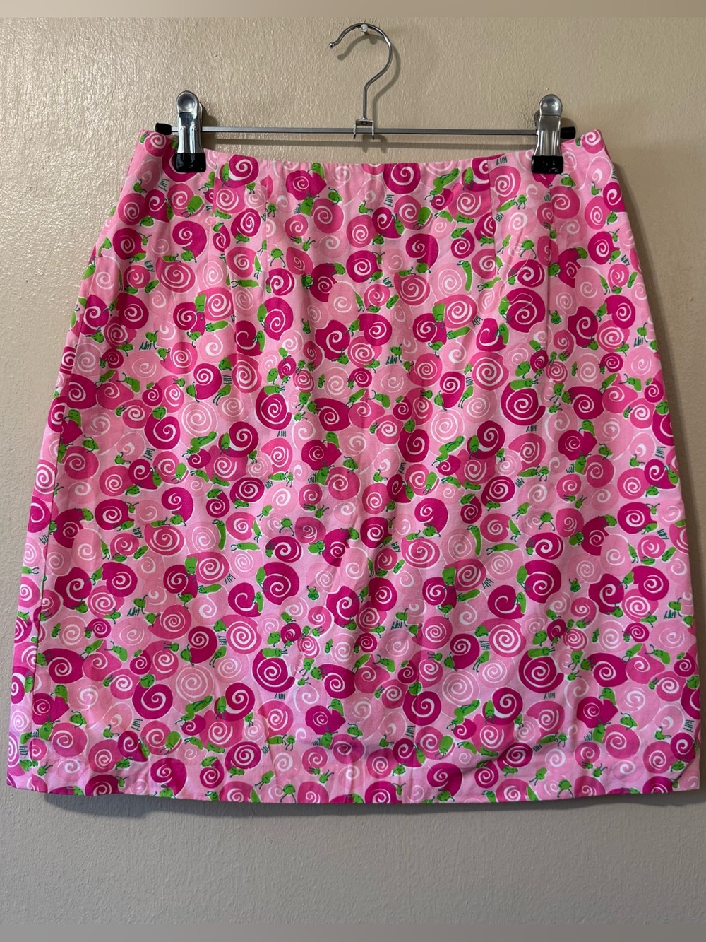 Lilly Pulitzer Pink Swirl & Floral Mini Skirt
